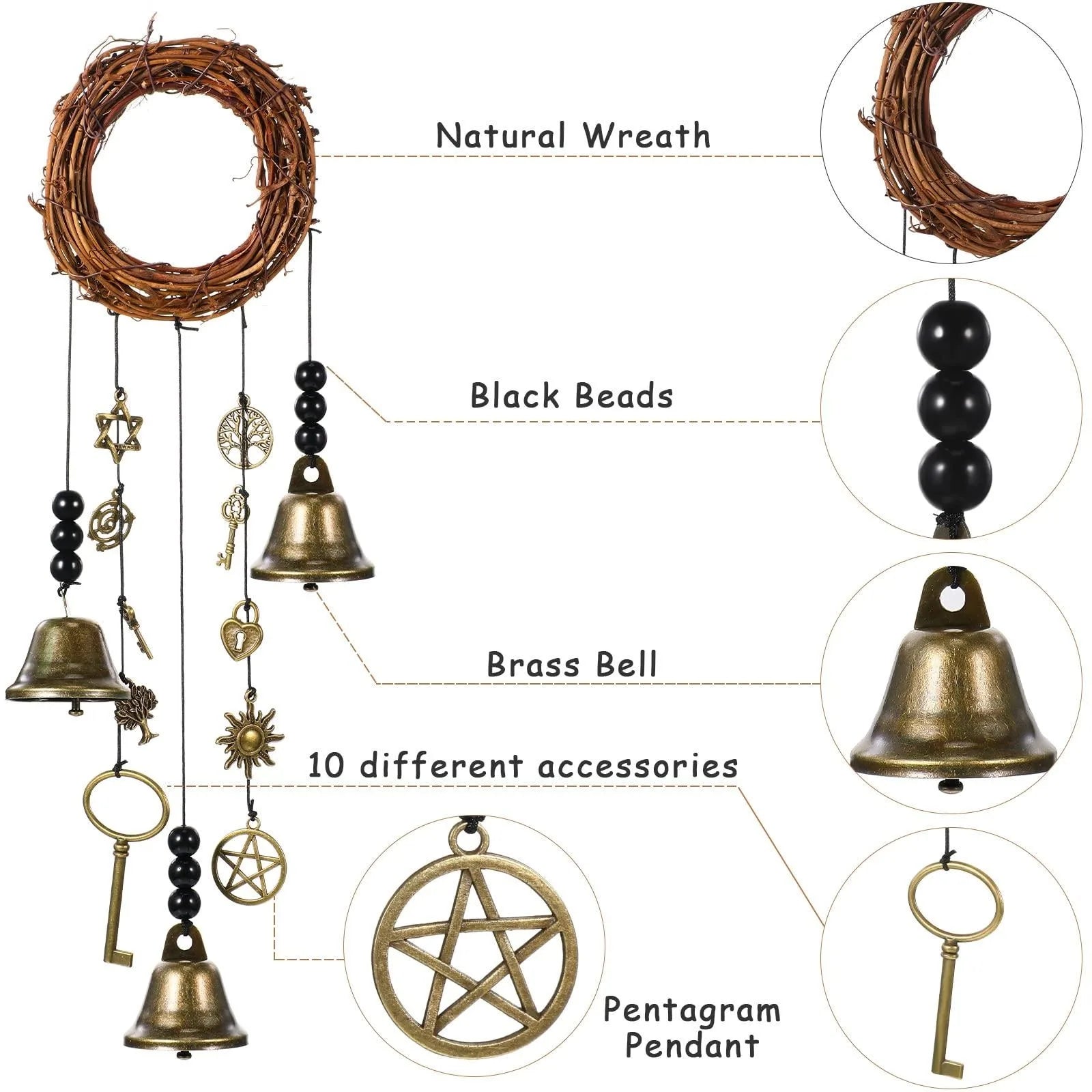 Campanas de bruja de protección